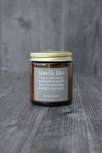 Load image into Gallery viewer, Hand-poured Coconut Soy Wax Candles For Quilters: 9 Oz Blood Orange | Smells like I need to buy more fabric.