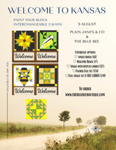 Load image into Gallery viewer, 👉August 9th👈 Paint your Block Welcome Barn Quilt @ 🪡Plain Jane's & Co🪡