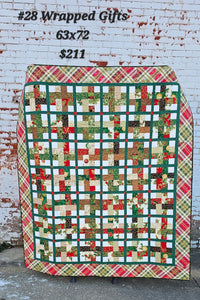 Wrapped gift Holiday quilt