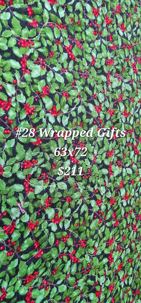 Wrapped gift Holiday quilt