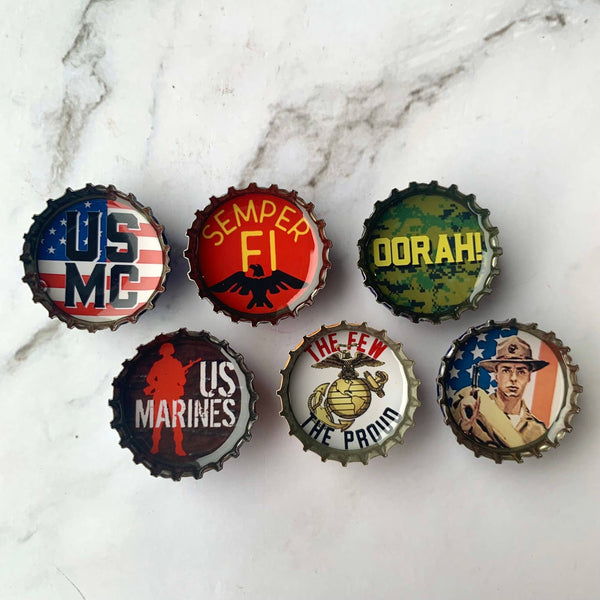 Marine Corps Magnets - Handmade & Eco-friendly decor