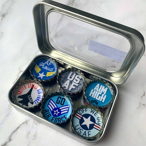 Air Force Military Magnets - Handmade & Eco-friendly decor