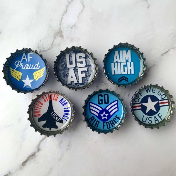 Air Force Military Magnets - Handmade & Eco-friendly decor