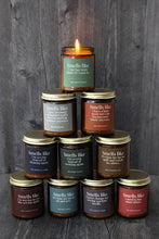 Load image into Gallery viewer, Hand-poured Coconut Soy Wax Candles For Quilters: 9 Oz Sage &amp; Cypress | Smells like I can buy more fabric if I want to.
