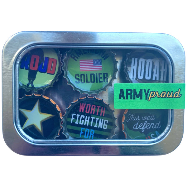 Army Military Magnets - Handmade & Eco-friendly decor