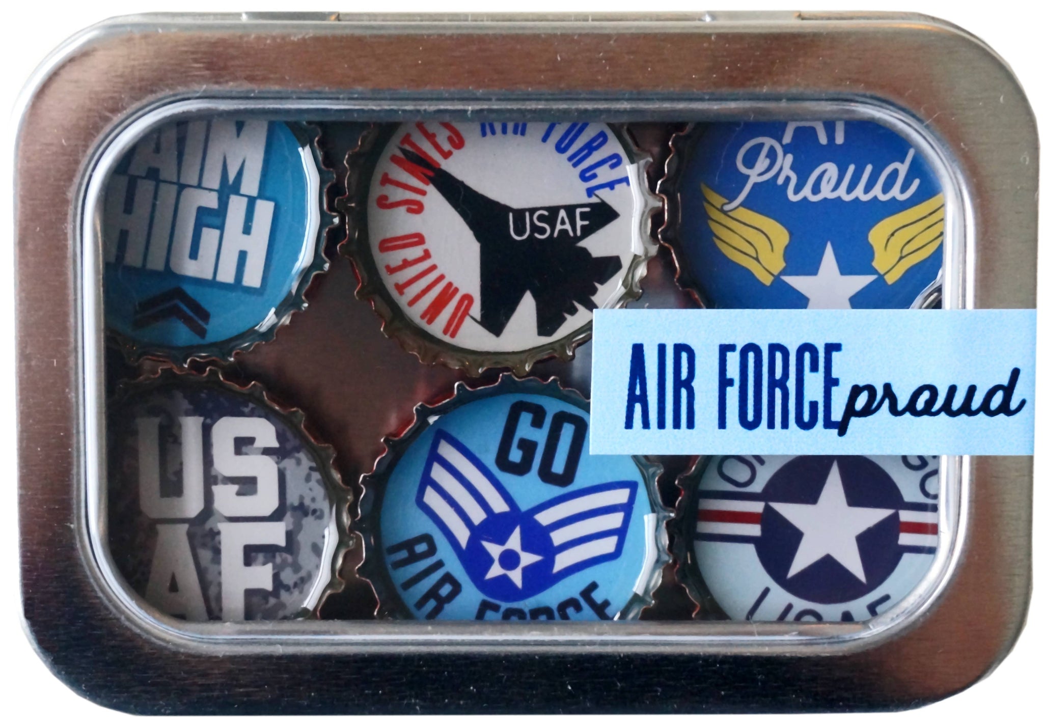 Air Force Military Magnets - Handmade & Eco-friendly decor