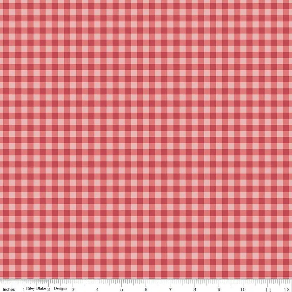 Bellissimo Gardens - Gingham - Red - My Mind's Eye with Riley Blake Designs