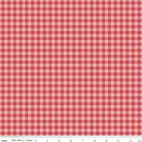 Bellissimo Gardens - Gingham - Red - My Mind's Eye with Riley Blake Designs