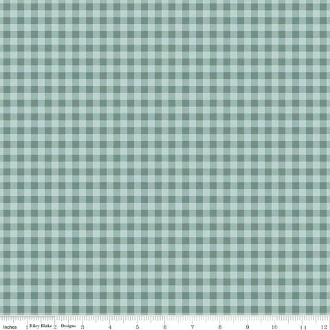 Bellissimo Gardens - Gingham - Teal - My Mind's Eye with Riley Blake Designs