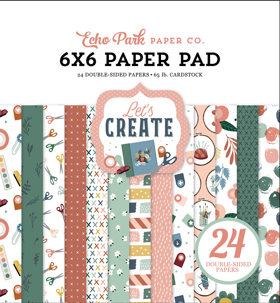 Let’s Create - 6 X 6 Paper Pad (Carta Bella Paper Company)