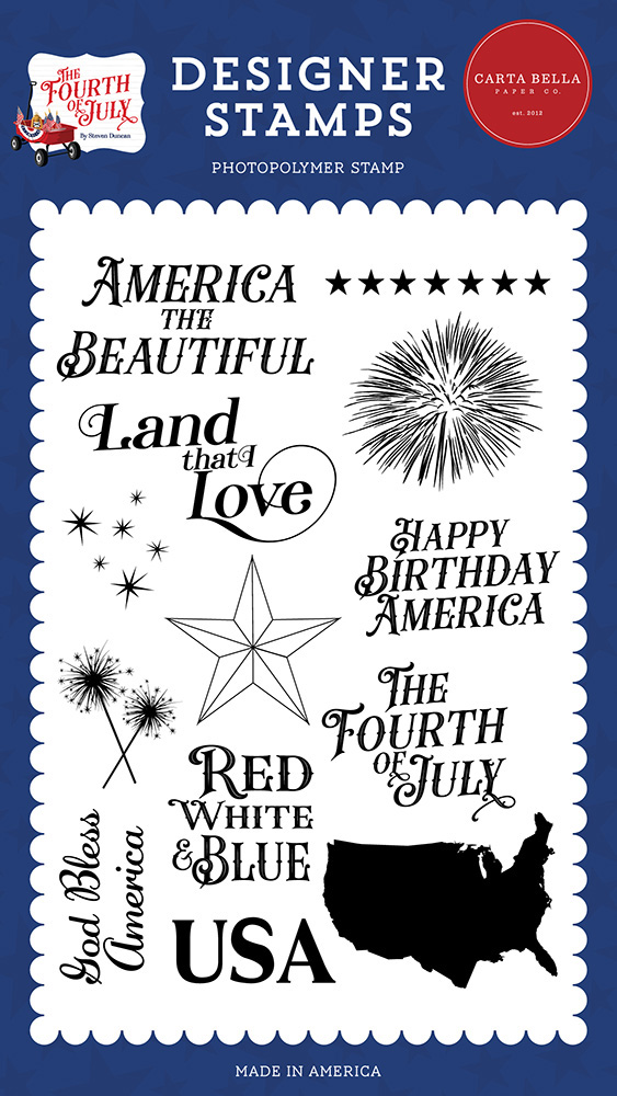The Fourth of July - Designer Stamp - Carte Bella Paper Co