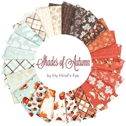 Shades of Autumn - 5 FQ bundle - My Mind’s Eye with Riley Blake Designs
