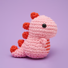 Craft Kit - Woobles - Pink Fred the Dinosaur Beginner Crochet Kit