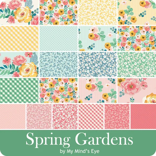 Spring Gardens - 5-inch Stacker - 42 pcs - My Mind’s Eye with Riley Blake Designs