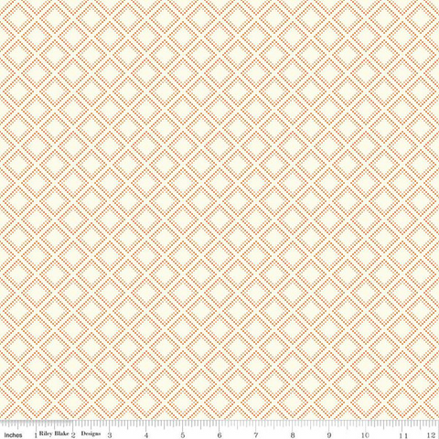 Adel in Summer - Grid - Cream - Sandy Gervais with Riley Blake Designs