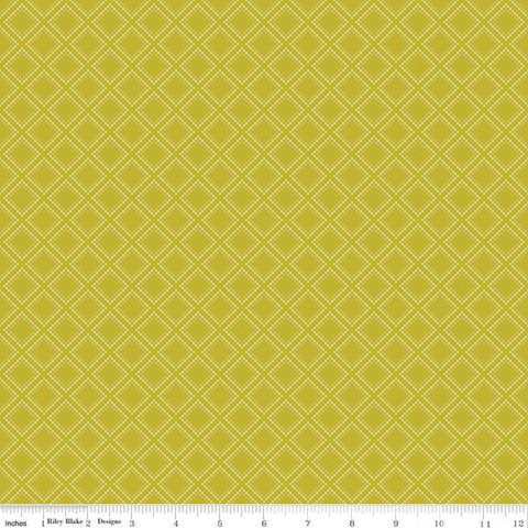 Adel in Summer - Grid - Pear - Sandy Gervais with Riley Blake Designs