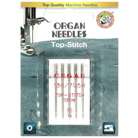 5 Pk - Organ Top Stitch Needles 90/14
