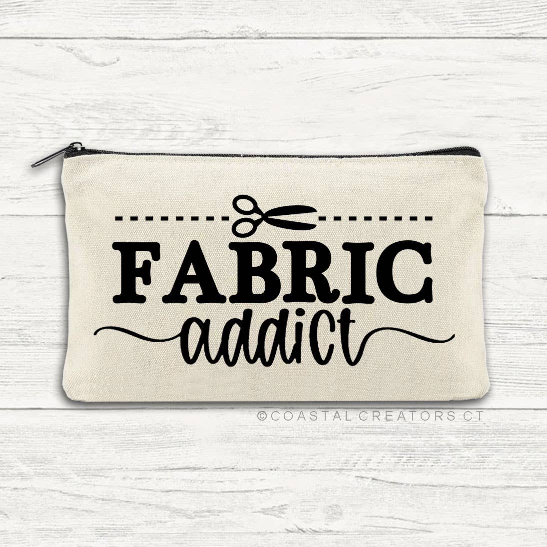 Fabric Addict Sewing Canvas Multi-Use Zipper Bag (Packaged)