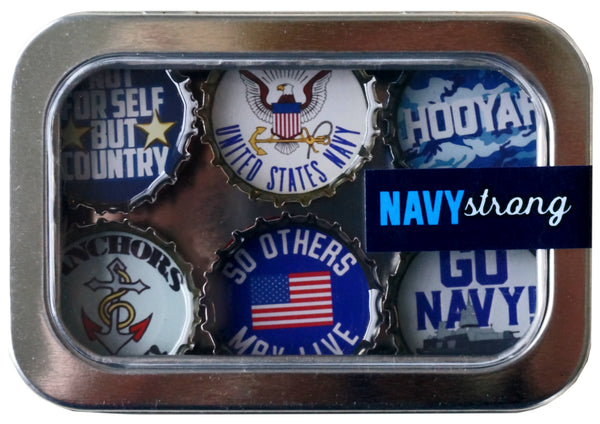 Navy Magnets - Handmade & Eco-friendly decor