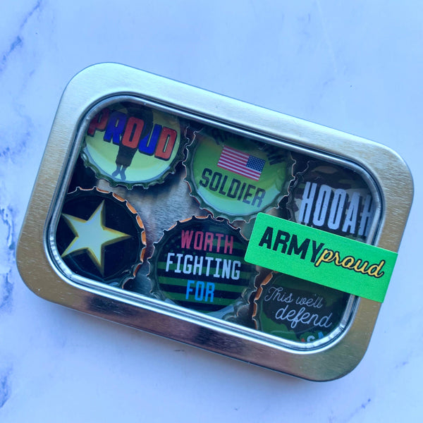 Army Military Magnets - Handmade & Eco-friendly decor