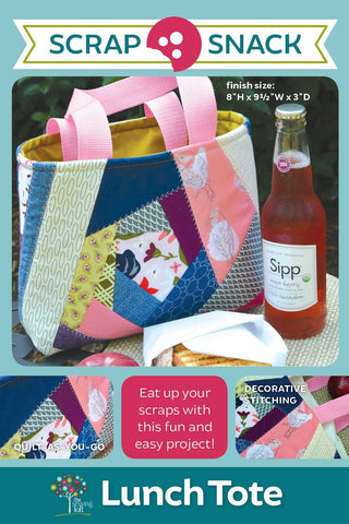 The Sewing Loft - Scrap Snack Pattern - Lunch Tote