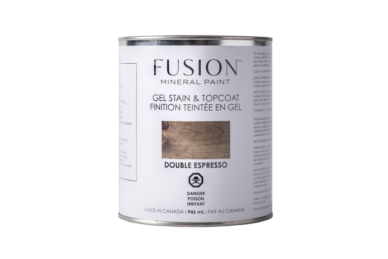 Fusion Gel Stain & Topcoat - Double Espresso - Finish