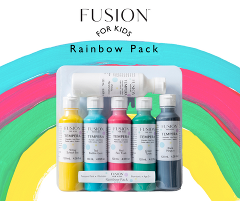 Fusion Mineral Paint - Kids Tempera Paint - Rainbow Pack