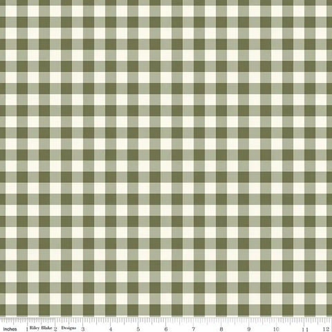 Gingham Fields - Gingham - Olive - My Mind's Eye with Riley Blake Designs