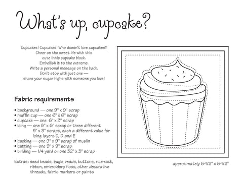 What's Up, Cupcake? FREE Pattern Friday