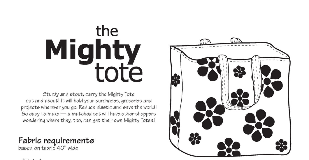 The Mighty Tote: FREE PATTERN FRIDAY!